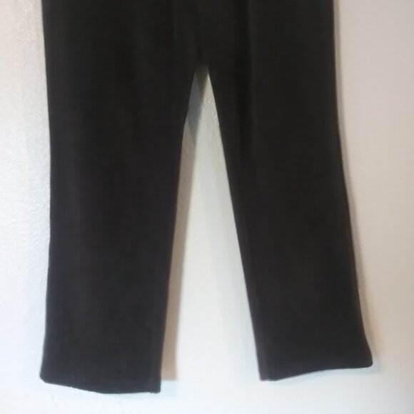 Quacker Factory by Jeanne Bice women's size M gray corduroy straight leg pants - Picture 3 of 15